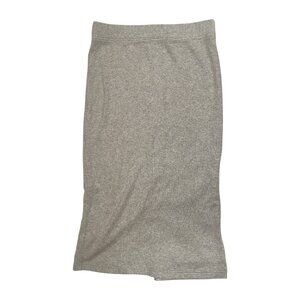 Time and Tru Grey Knit Skirt Midi Length Semi-Fitted Small 4-6 New with Tags NWT